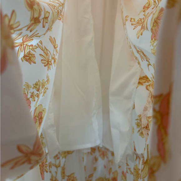 Boho - Smocked - Ruffle Shoulder - Maxi Dress - Picture 6 of 6